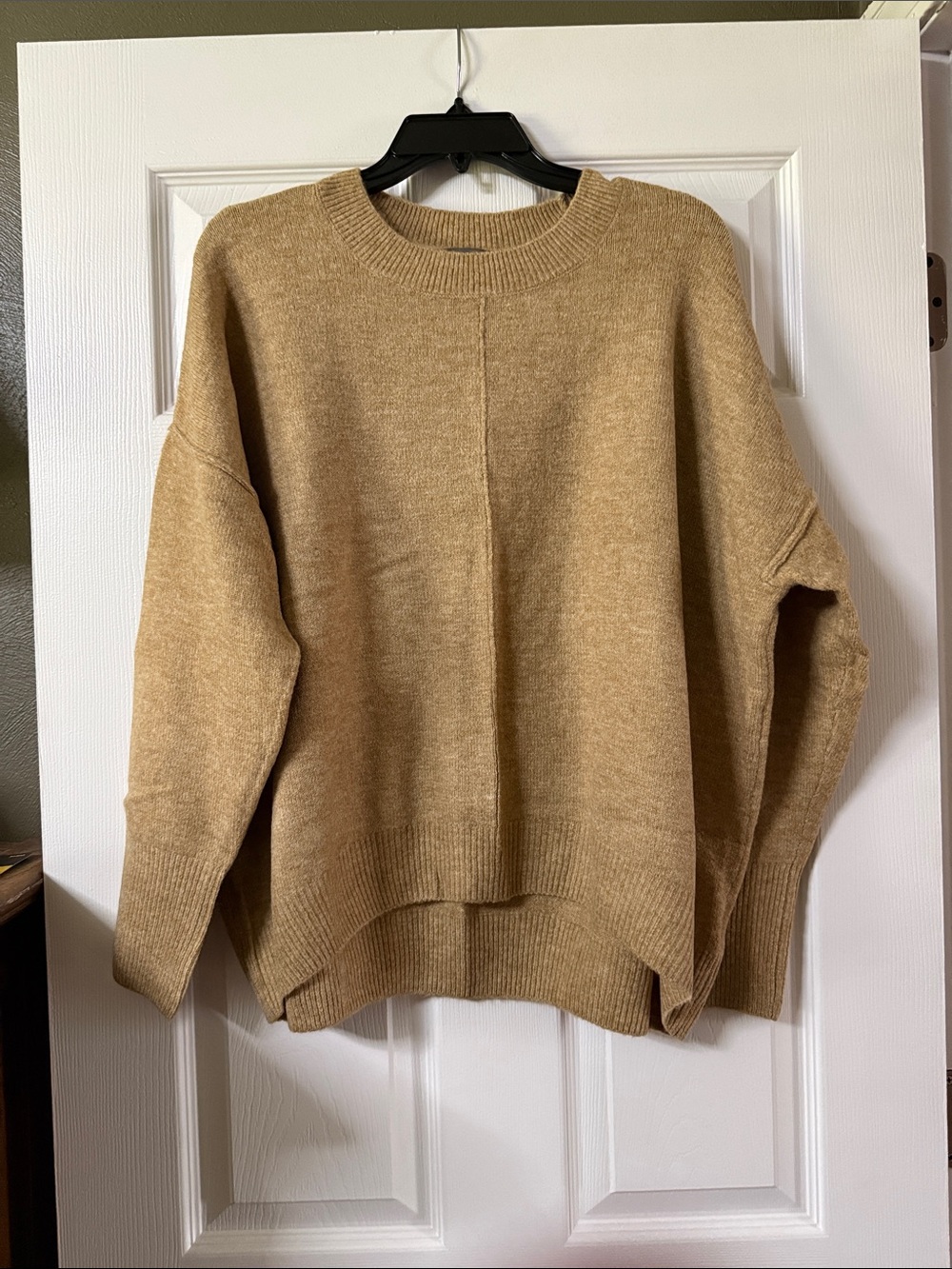 Cozy Oversized Knit Sweater in Camel